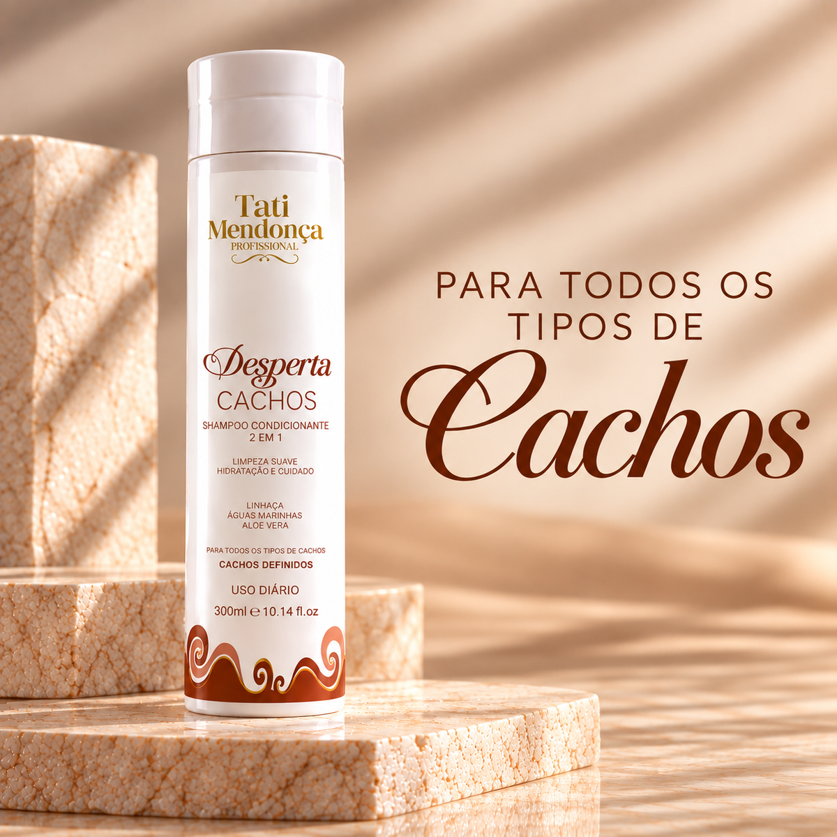 Shampoo Condicionante Desperta Cachos 2 em 1 – Limpeza Suave, Hidratação e Cuidado