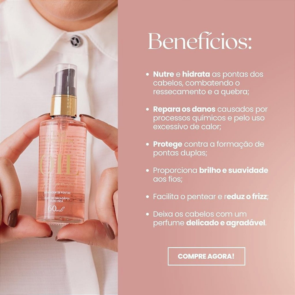 NEW OIL REPAIR Óleo Reparador de Pontas Macadâmia | 60ml