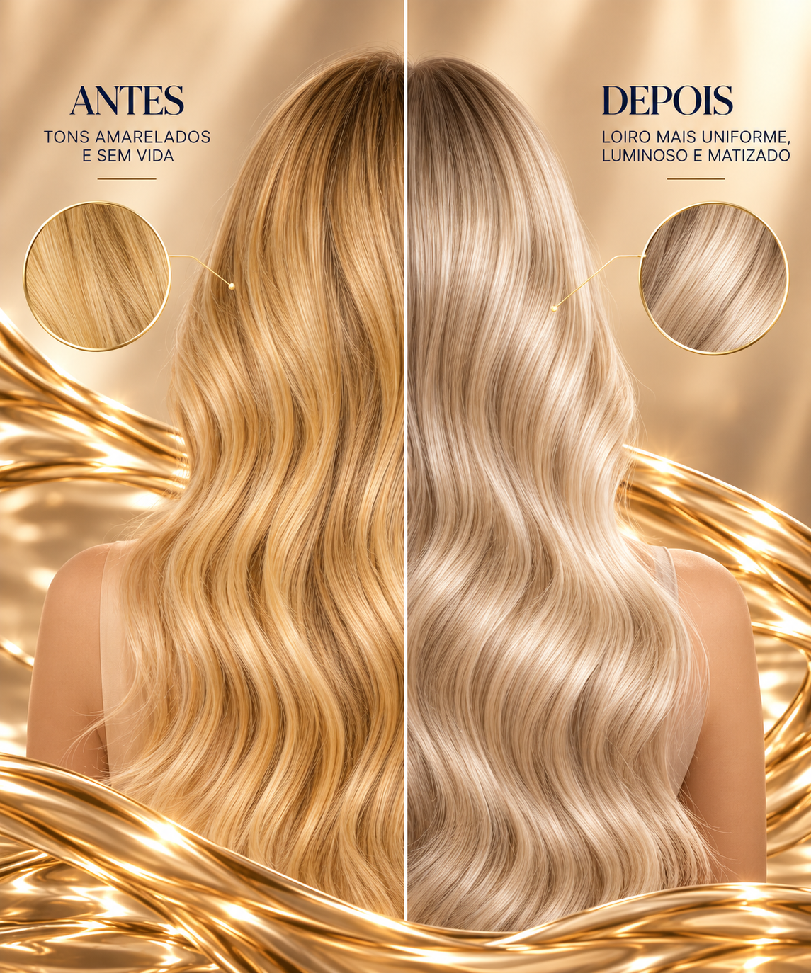 Máscara Matizadora Glow Blond – Neutralização dos Tons Amarelados, Nutrição e Hidratação Profunda 300 g