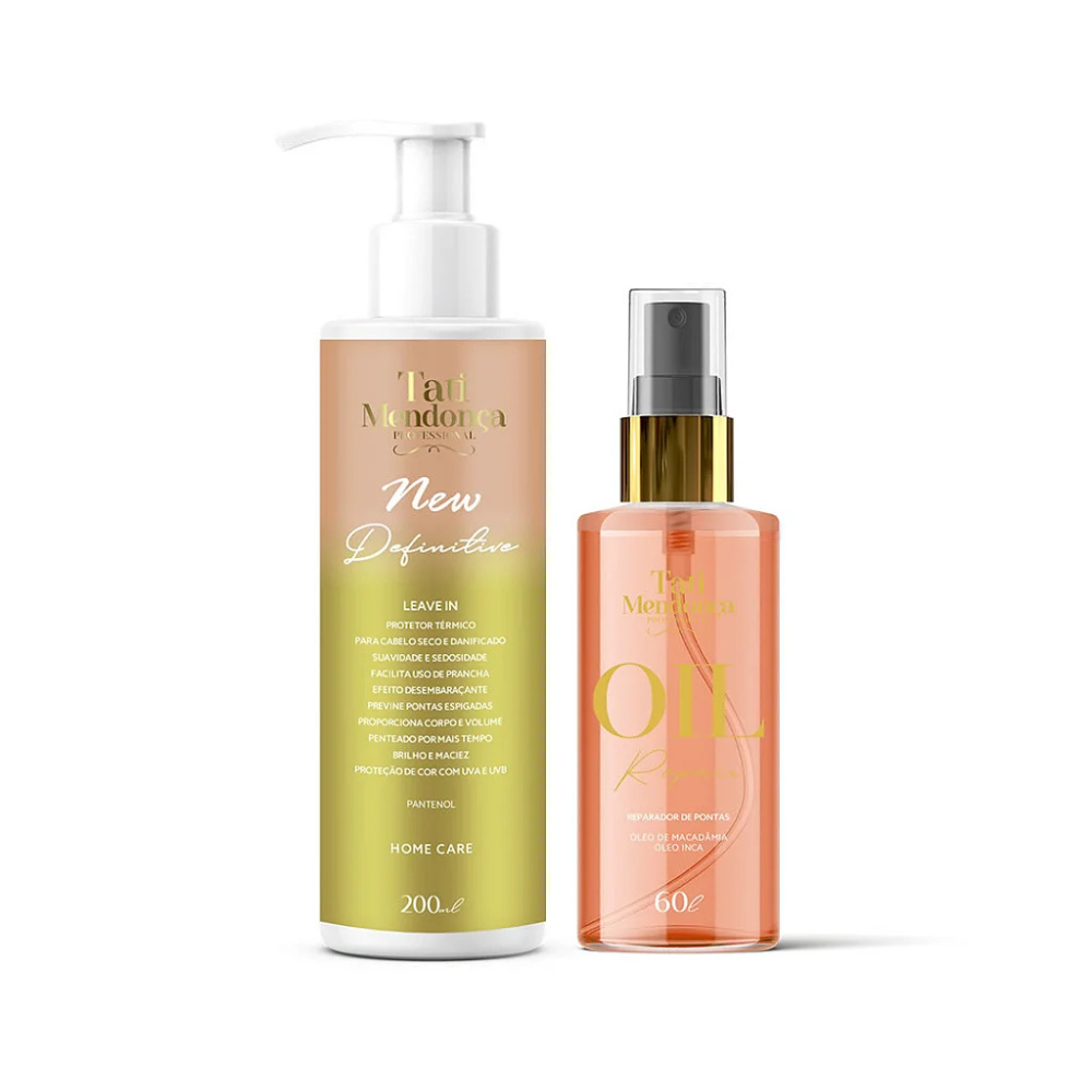 KIT ÓLEO E LEAVE-IN/ Leave-in 300ml + Óleo60ml| Tati Mendonça