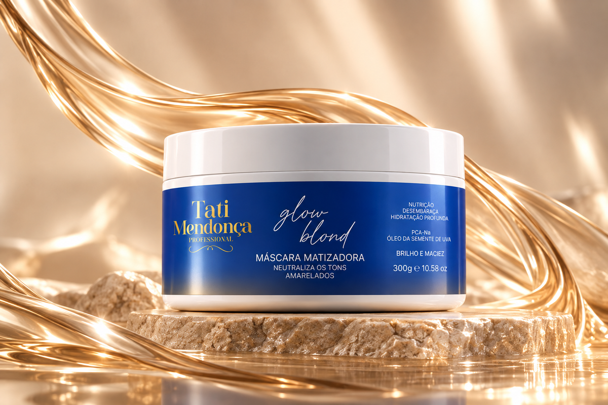 Máscara Matizadora Glow Blond – Neutralização dos Tons Amarelados, Nutrição e Hidratação Profunda 300 g