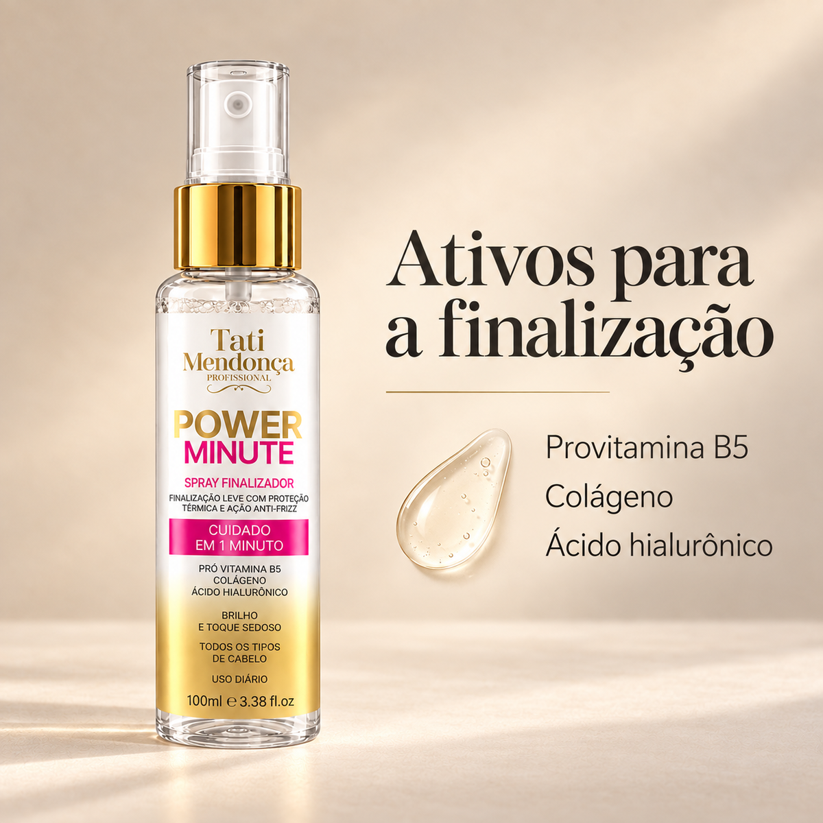 Spray Finalizador Bifásico Power Minute — 100 ml