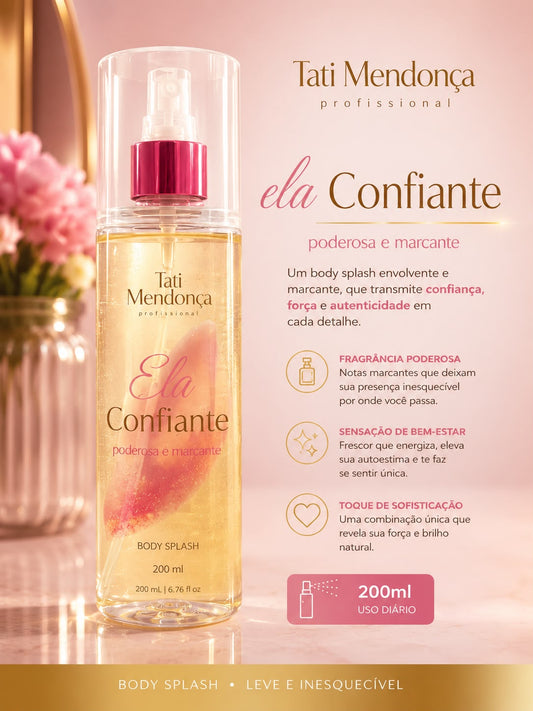 Body Splash Ela Confiante Tati Mendonça Professional 200ml – Poderosa e Marcante