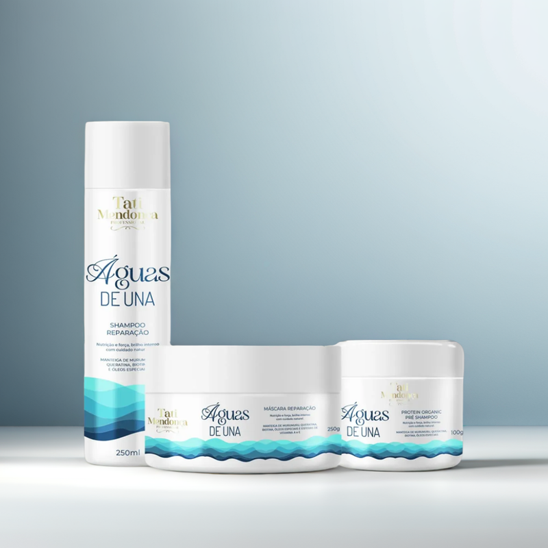 KIT FAVORITO AGUAS DE UNA pre shampoo /shampoo/mascara