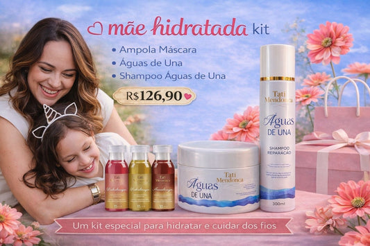 KIT Mãe Hidratada  AGUAS DE UNA shampoo/mascara